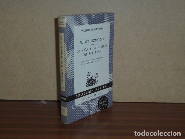 Libros: EL REY RICARDO II - LA VIDA Y LA MUERTE DEL REY JUAN - Shakespeare, William