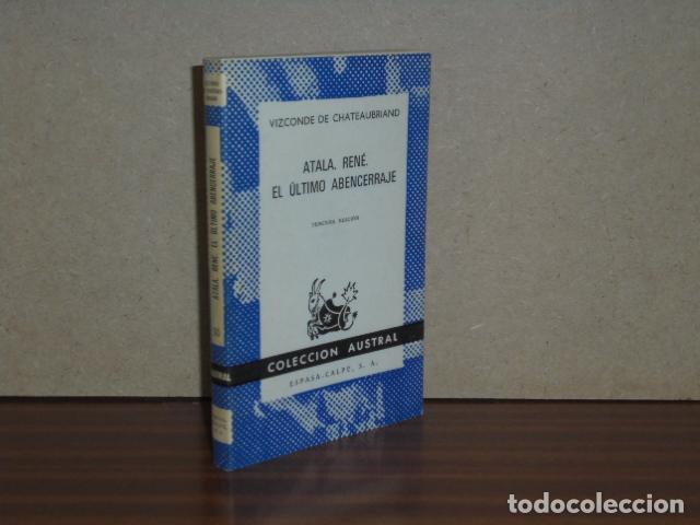 Libros: ATALA - REN&Eacute; - EL &Uacute;LTIMO ABENCERRAJE - Chateaubriand - Foto 2