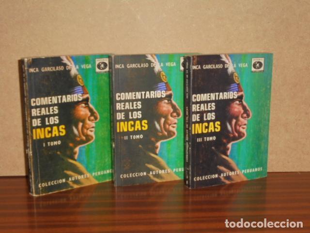 Libros: COMENTARIOS REALES DE LOS INCAS I - II - III (Tres tomos 3) - Inca Garcilaso de la Vega