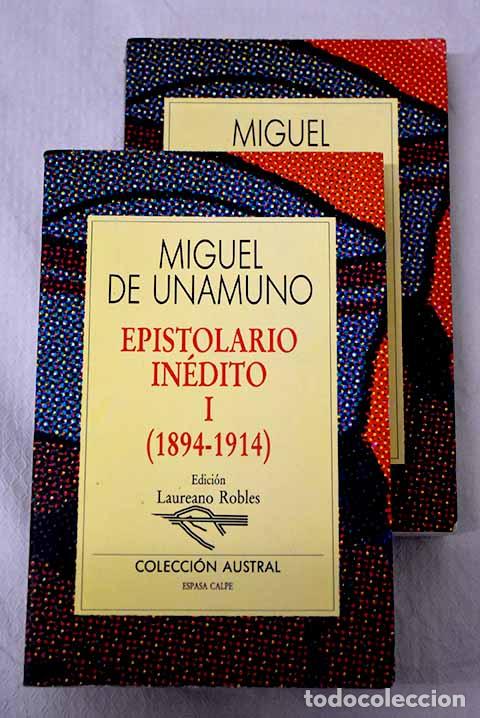 Libri di seconda mano: Epistolario in&eacute;dito: Unamuno, Miguel de.- Unamuno, Miguel de