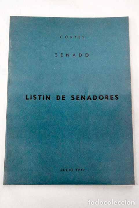 Libros: List&iacute;n de senadores: