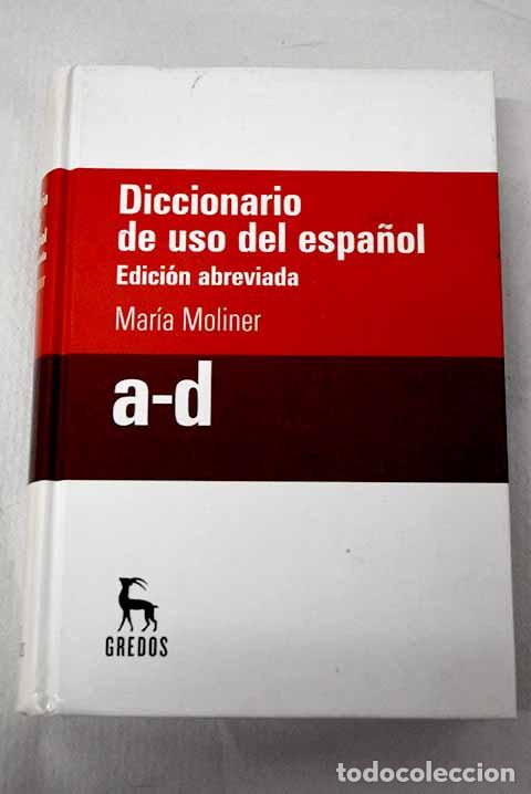 books: Diccionario de uso del espa&ntilde;ol, tomo I.- Moliner, Mar&iacute;a
