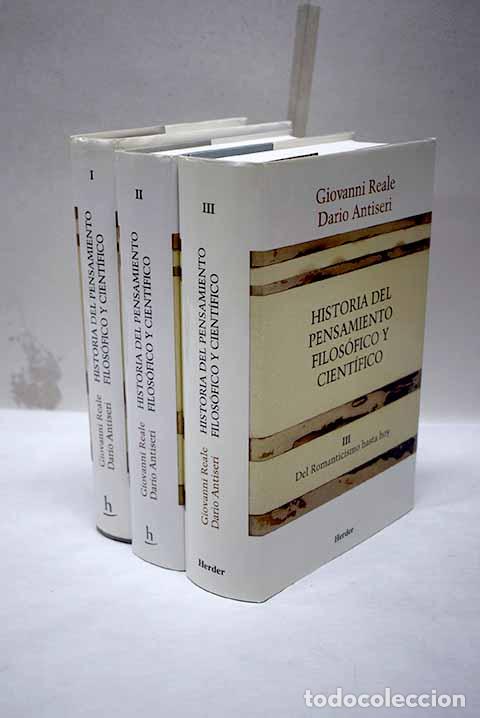 Livros em segunda m&atilde;o: Historia del pensamiento filos&oacute;fico y cient&iacute;fico.- Reale, Giovanni