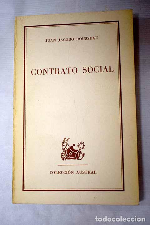 Libri di seconda mano: Contrato social: Rousseau, Jean-Jacques.- Rousseau, Jean-Jacques