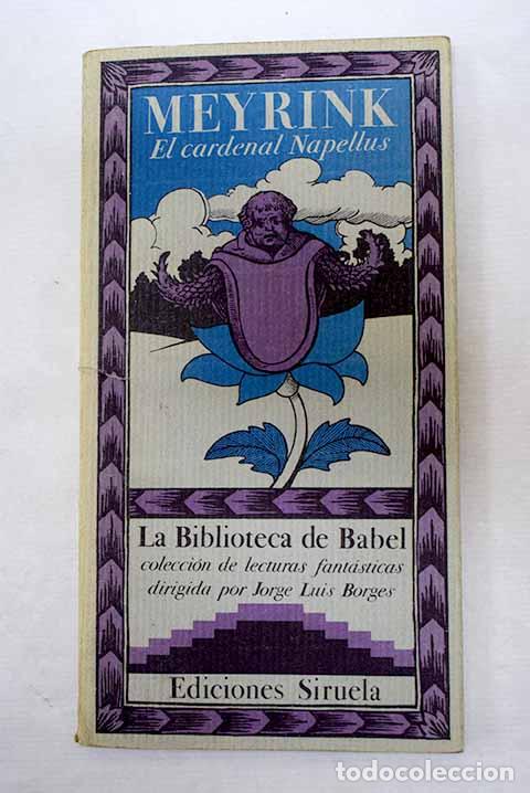 Libros: El cardenal Napellus.- Meyrink, Gustav