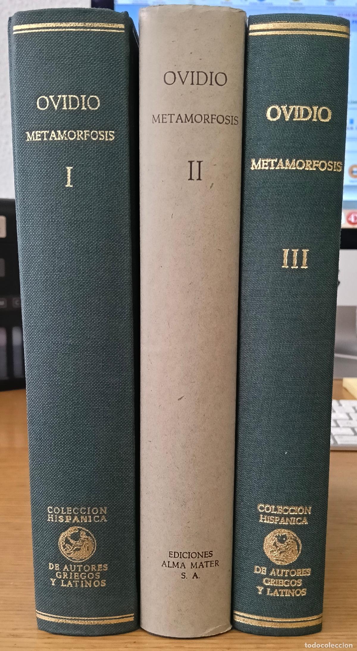 Libros: Metamorfosis. Tomos I, II y III - Ovidio