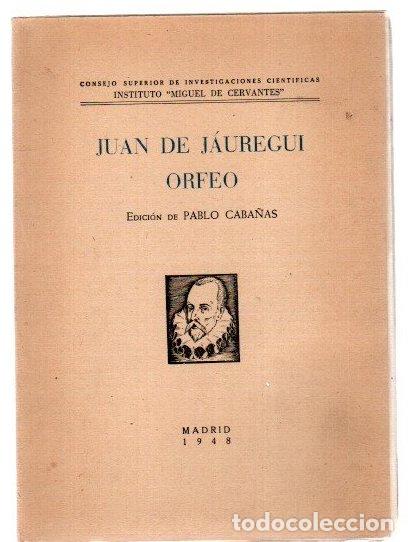 Libros: Orfeo - J&aacute;uregui, Juan de - Foto 1