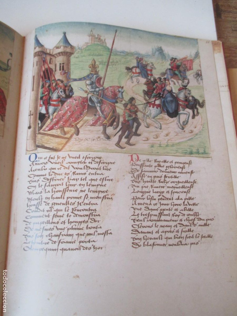 Libros: El libro de Torneos de Rene D&acute;Anjou ( facsimil ) W41420 - Foto 4