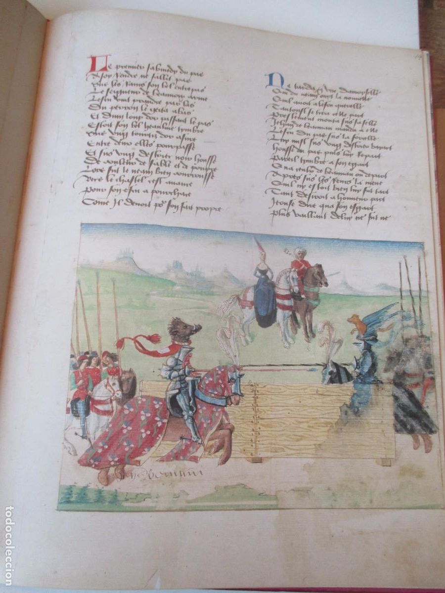 Libros: El libro de Torneos de Rene D&acute;Anjou ( facsimil ) W41420 - Foto 5