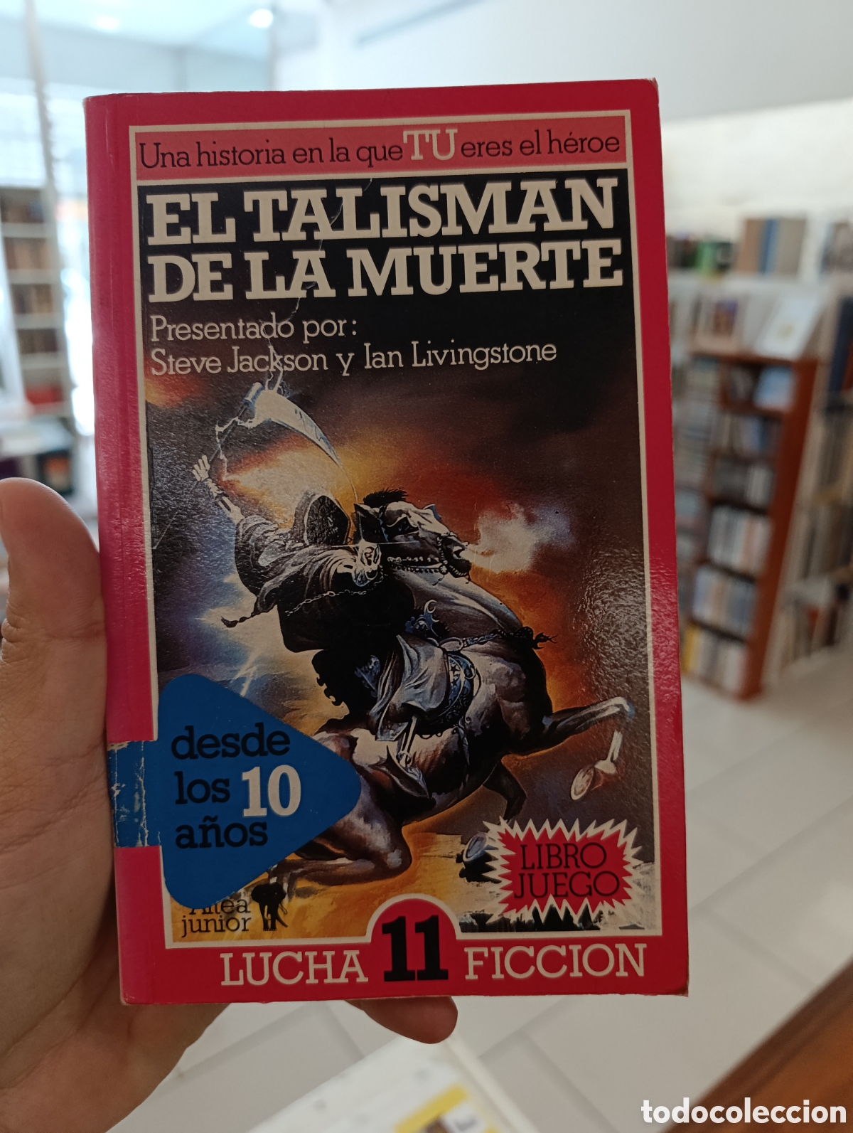 books: El talism&aacute;n de la muerte. Libro juego. Lucha ficci&oacute;n 11. Steve Jackson. Altea junior