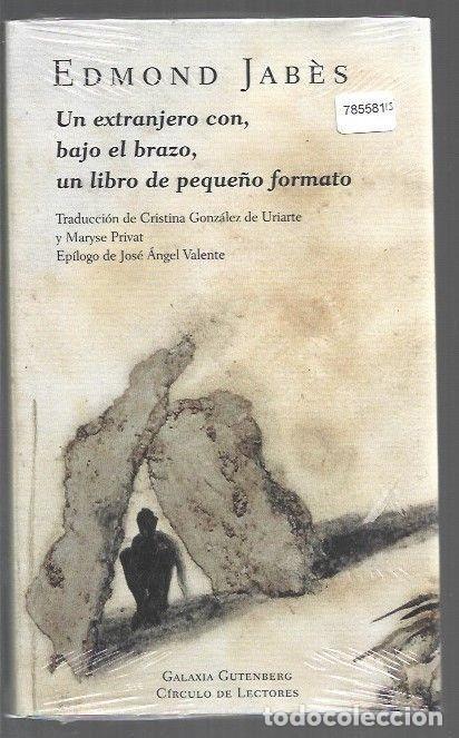 books: EXTRANJERO CON, BAJO EL BRAZO, UN LIBRO DE PEQUE&Ntilde;O FORMATO - UN - JABES, EDMOND