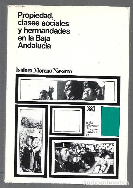 Libri di seconda mano: PROPIEDAD, CLASES SOCIALES Y HERMANDADES EN LA BAJA ANDALUCIA - MORENO NAVARRO, ISIDORO
