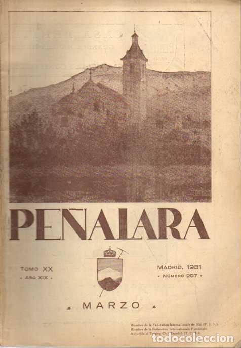 Livros em segunda m&atilde;o: PE&Ntilde;ALARA. TOMO XX. A&Ntilde;O XIX. MARZO. MADRID, 1931. NUMERO 207. - REVISTA ILUSTRADA DE ALPINISMO.