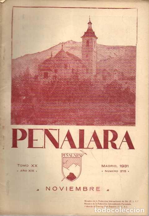 Livros em segunda m&atilde;o: PE&Ntilde;ALARA. TOMO XX. A&Ntilde;O XIX. NOVIEMBRE. MADRID, 1931. NUMERO 215. - REVISTA ILUSTRADA DE ALPINISMO.