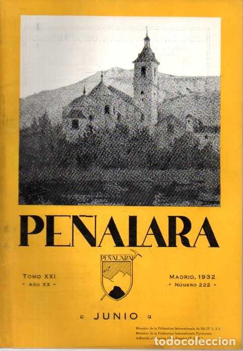 Livros em segunda m&atilde;o: PE&Ntilde;ALARA. TOMO XXI. A&Ntilde;O XX. JUNIO. MADRID, 1932. NUMERO 222. - REVISTA ILUSTRADA DE ALPINISMO.