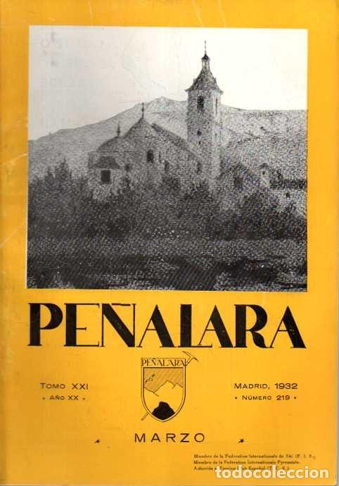 Livros em segunda m&atilde;o: PE&Ntilde;ALARA. TOMO XXI. A&Ntilde;O XX. MARZO. MADRID, 1932. NUMERO 219. - REVISTA ILUSTRADA DE ALPINISMO.