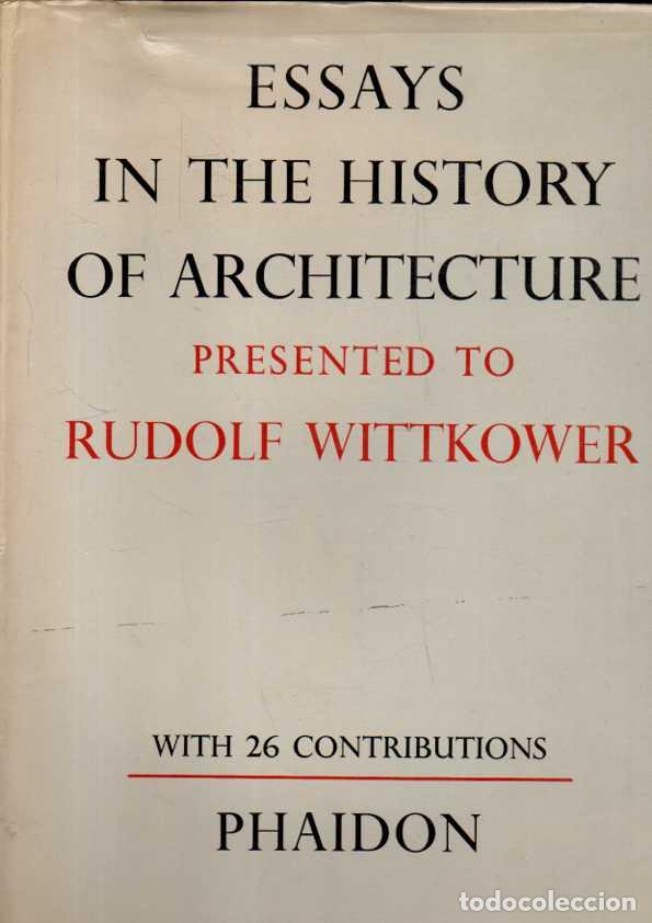 Livros em segunda m&atilde;o: ESSAYS IN THE HISTORY OF ART. WITH 39 CONTRIBUTIONS. ESSAYS IN THE HISTORY OF ARCHITECTURE. WITH 26