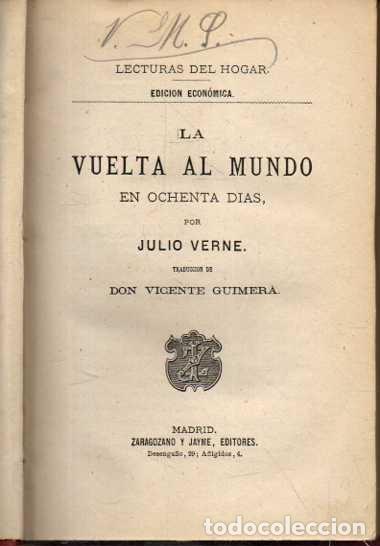 Livros em segunda m&atilde;o: LA VUELTA AL MUNDO EN OCHENTA DIAS. - VERNE, Julio.
