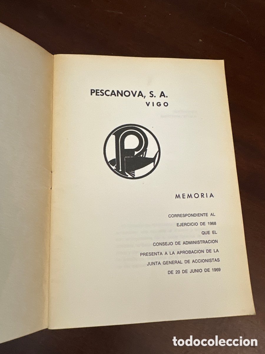 Libros: PESCANOVA, S.A. VIGO 2 LIBROS MEMORIA 1968 Y 1969 - Foto 3