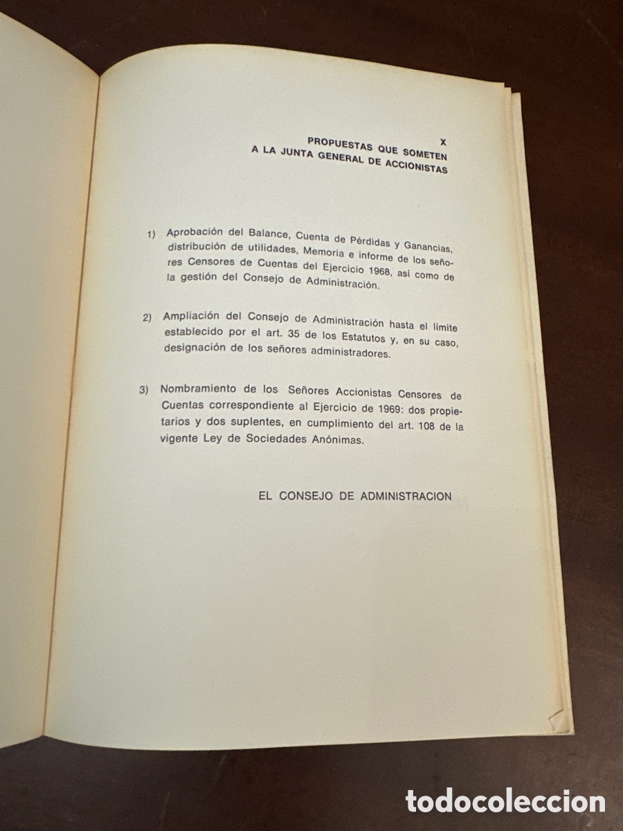 Libros: PESCANOVA, S.A. VIGO 2 LIBROS MEMORIA 1968 Y 1969 - Foto 6