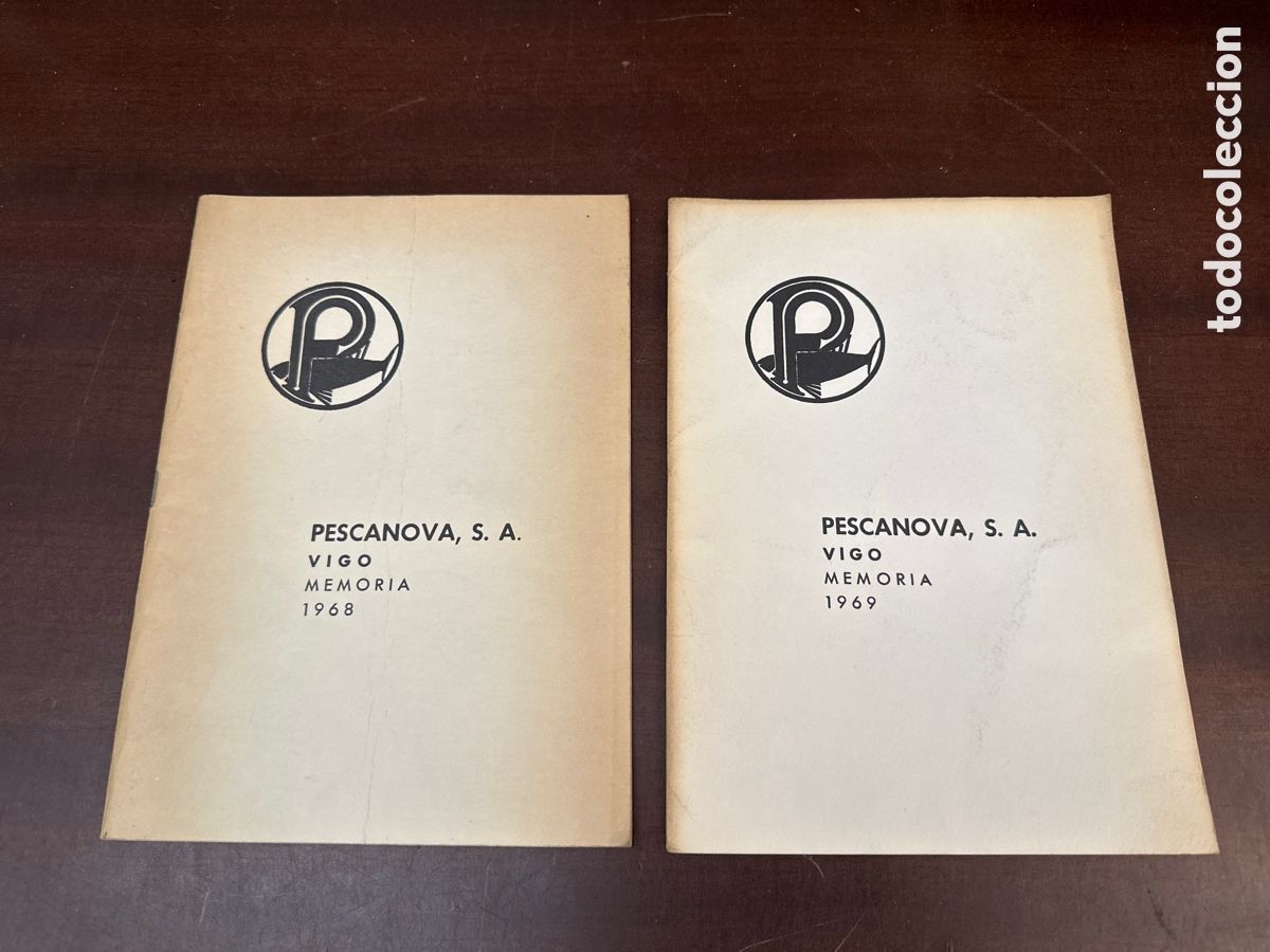 Libros: PESCANOVA, S.A. VIGO 2 LIBROS MEMORIA 1968 Y 1969