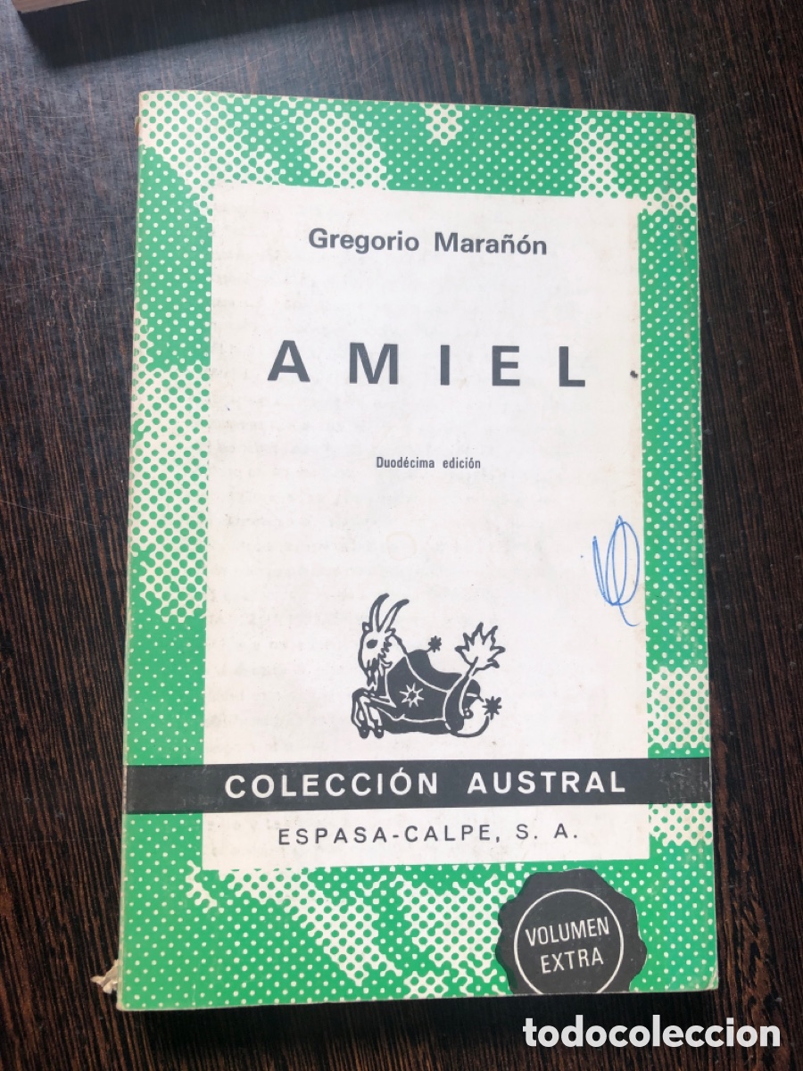 Libros: AMIEL GREGORIO MARA&Ntilde;ON COLECCION AUSTRAL 408