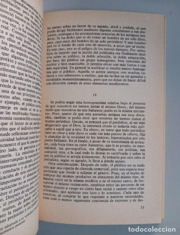 Libros: La opini&oacute;n y la multitud. - TARDE, Gabriel: - Foto 3
