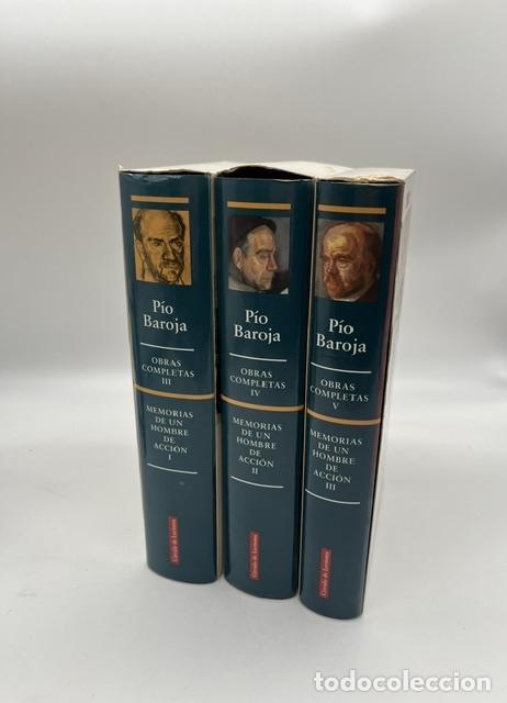 Libros: BAROJA, P&iacute;o. - Obras completas. Memorias de un hombre de acci&oacute;n. 3 vol&uacute;menes.