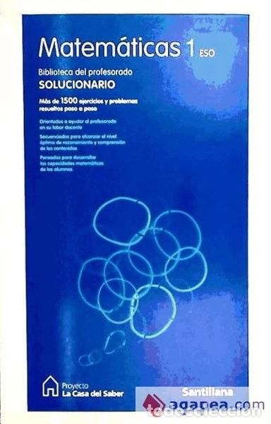 Libros: Proyecto la Casa Del Saber, Matem&aacute;ticas, 1 ESO. Solucionario- 9788429407150