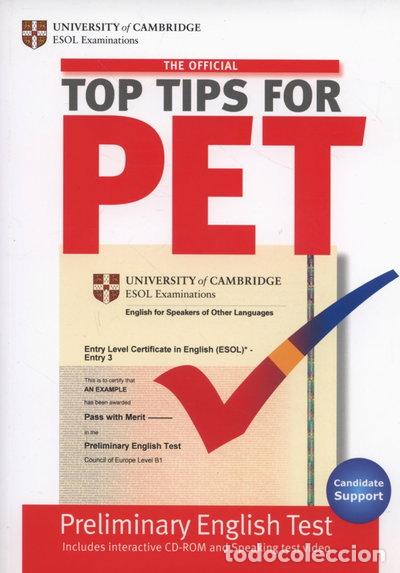 Libros: The Official Top Tips for PET- 9781906438500