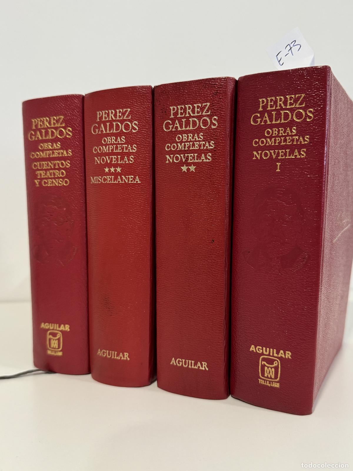B&uuml;cher: P&Eacute;REZ GALD&Oacute;S, B. - Obras Completas. (4 tomos: 1&ordm; novelas / 2&ordm; novelas / 3&ordm; novelas, miscel&aacute;nea / 4&ordm;