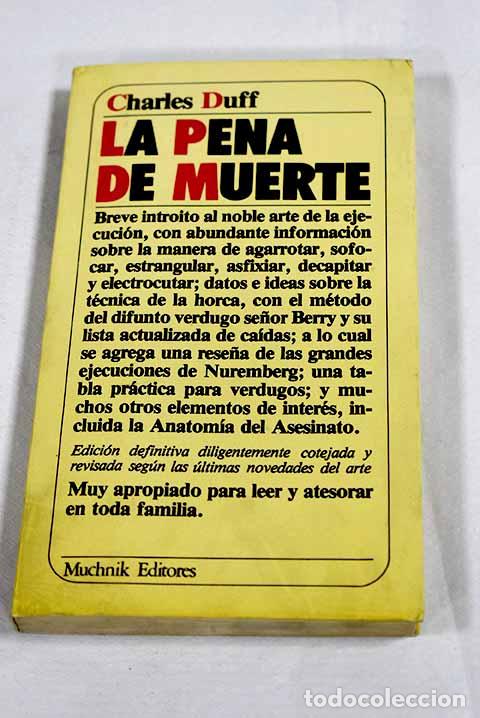 books: La pena de muerte: Duff, Charles.- Duff, Charles