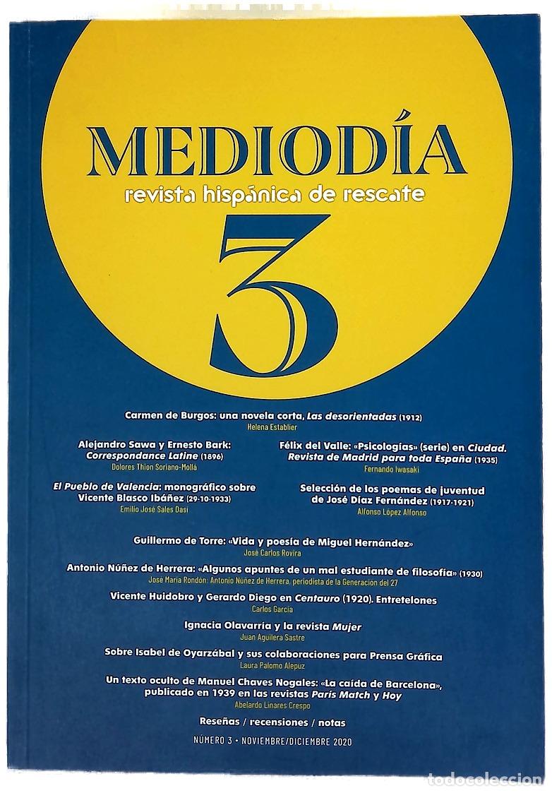 books: Mediod&iacute;a: Revista Hisp&aacute;nica de Rescate, n&uacute;mero 3