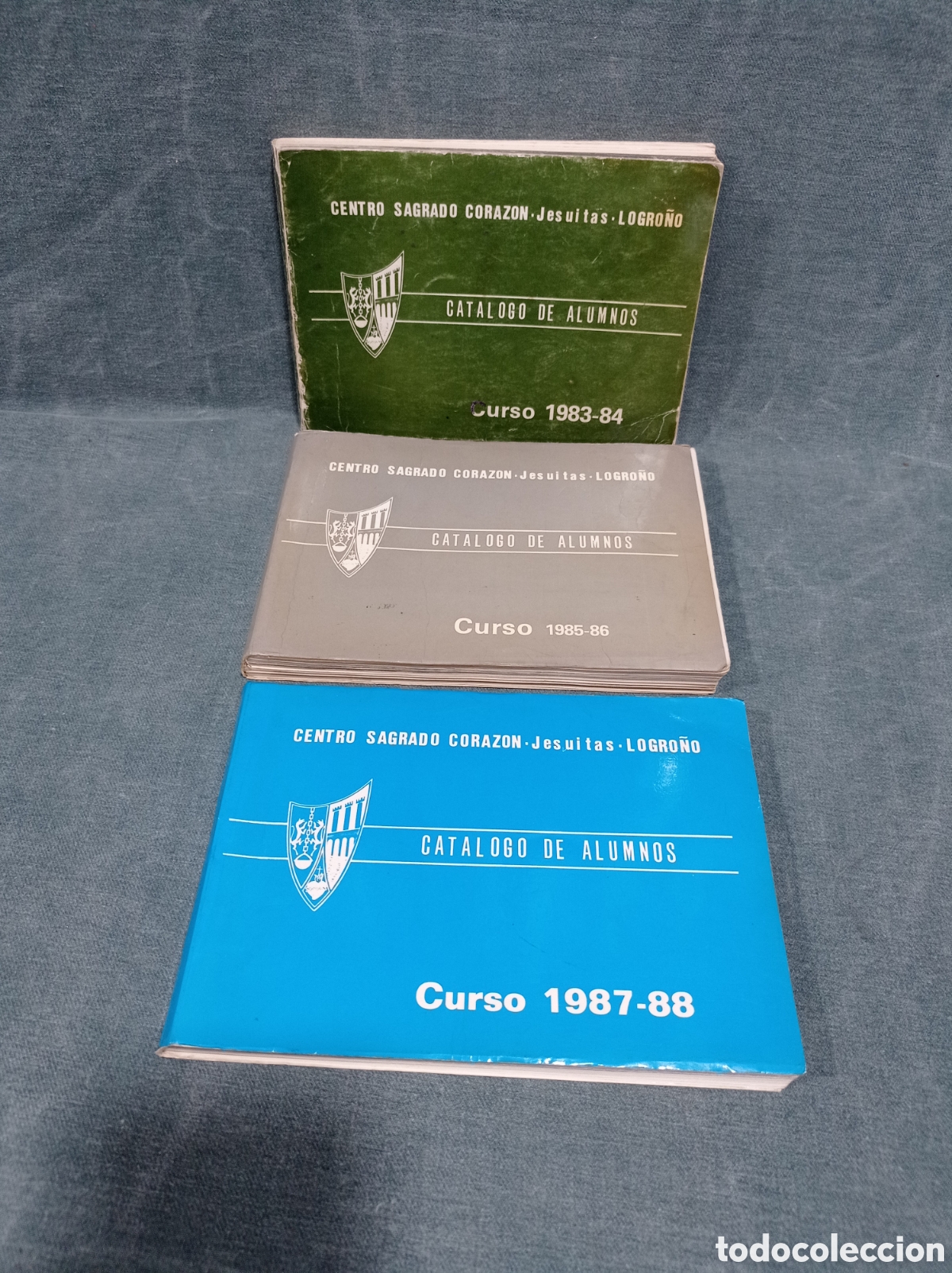 Libros: CENTRO SAGRADO CORAZ&Oacute;N - JESUITAS - LOGRO&Ntilde;O - 3 CAT&Aacute;LOGOS DE ALUMNOS - 1983 A 1988