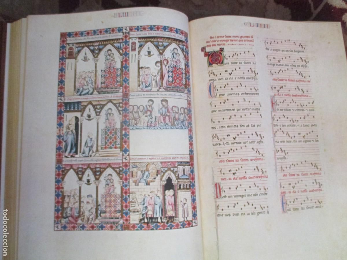 Libros: ALFONSO X EL SABIO Cantigas de Santa Mar&iacute;a ( Facsimil + complemento) W41436 - Foto 4