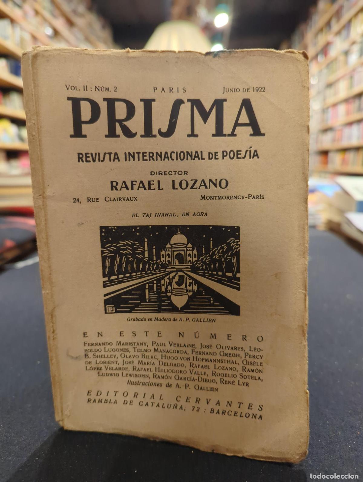 Libros: PRISMA. vol II num 2 . Par&iacute;s. Junio 1922. revista internacional de poes&iacute;a - VVAA