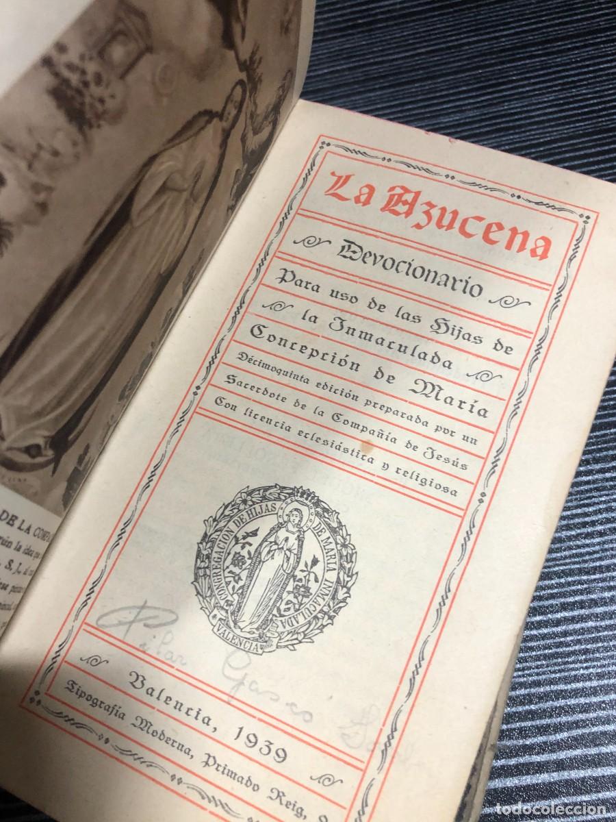 Libros: La Azucena (Devocionario, 1939) Tipograf&iacute;a Moderna (Valencia, 1939)