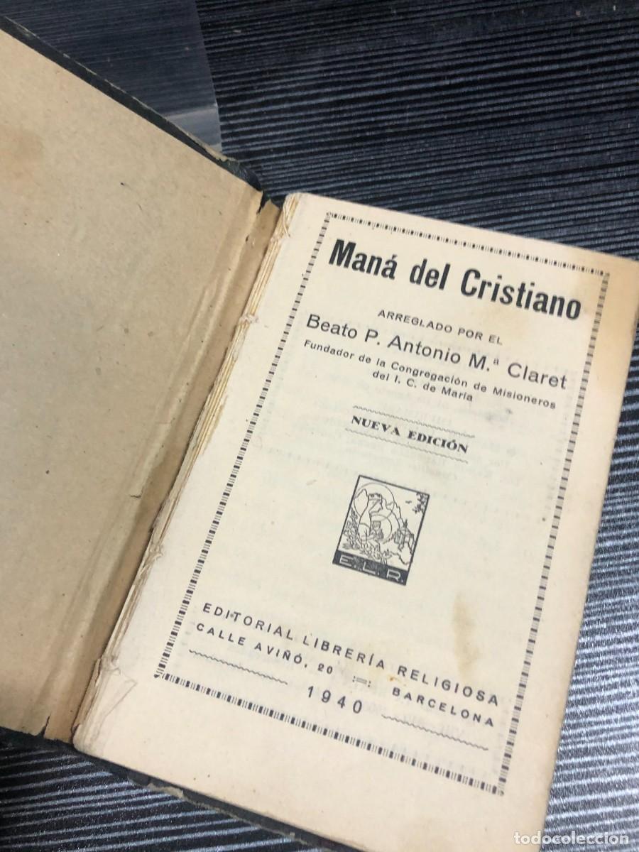 Libros: Man&aacute; del Cristiano (1940) Beato P. Antonio M.&ordf; Claret (Librer&iacute;a Religiosa)