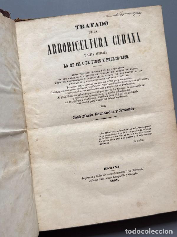 Libros: Tratado de la arboricultura cubana, Jos&eacute; Mar&iacute;a Fern&aacute;ndez Jim&eacute;nez - La Habana, 1867