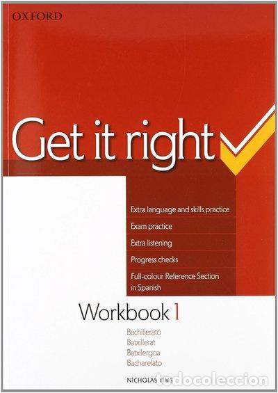 Libros: Get It Right 1. Workbook- 9780194746038