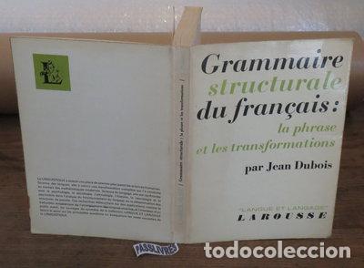 books: Grammaire structurale du fran&ccedil;ais: la phrase et les transformations- 9782030703182