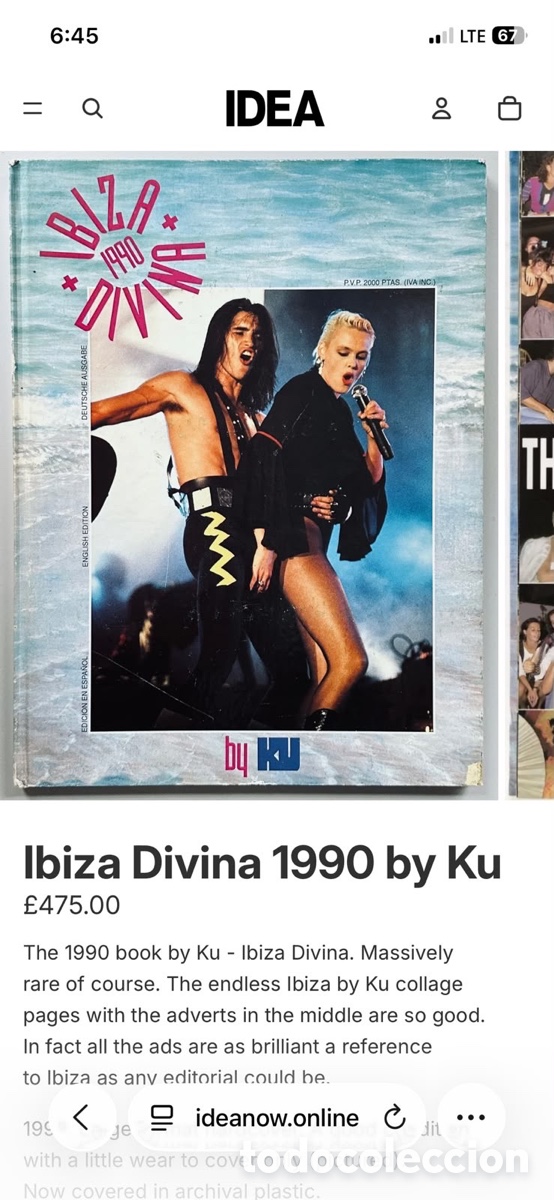 Libros: LIBRO VINTAGE &ldquo;IBIZA DIVINA 1990&rdquo;. By KU