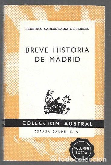 Libros: BREVE HISTORIA DE MADRID - SAINZ DE ROBLES, FEDERICO CARLOS