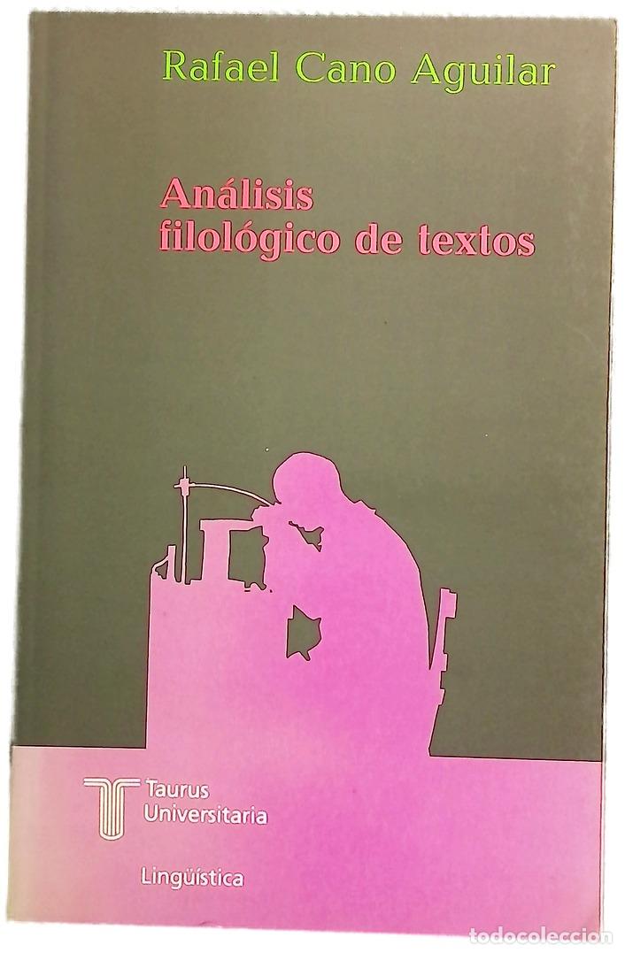 Libros: An&aacute;lisis filol&oacute;gico de textos