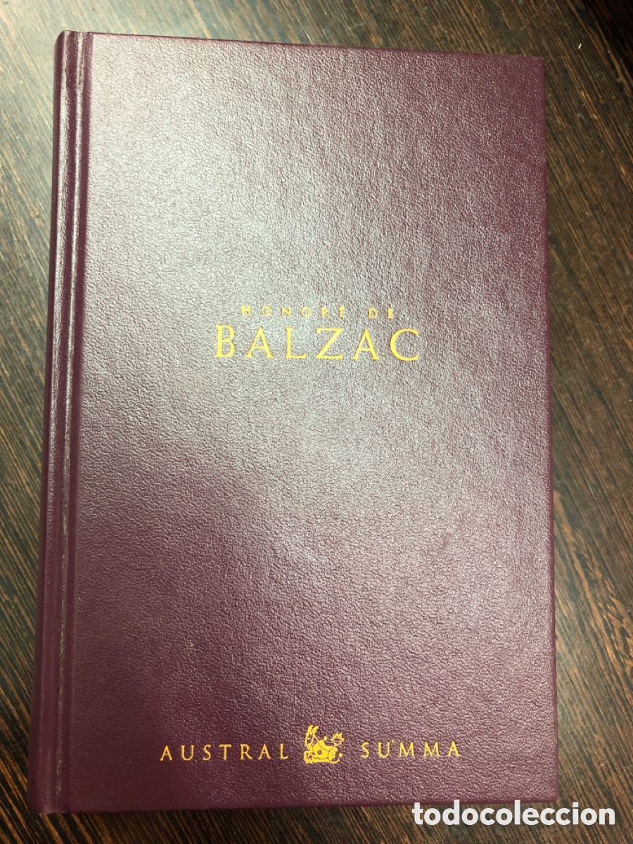 Libros: HONORE DE BALZAC OBRAS SELECTAS PROLOGO DE MAURO ARMI&Ntilde;O AUSTRAL SUMMA