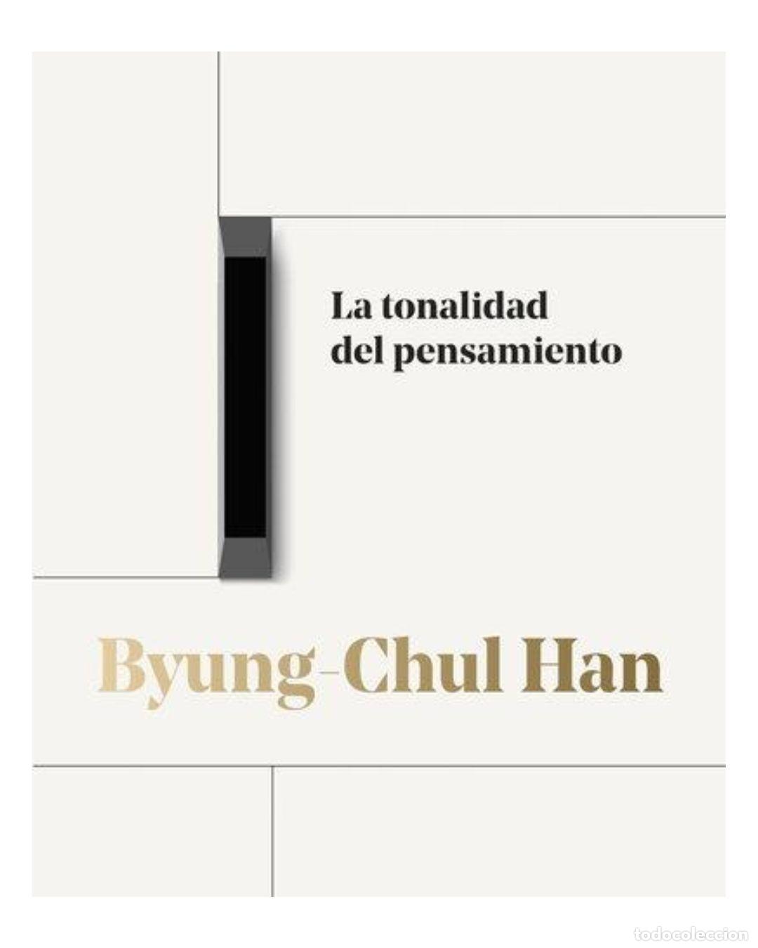 Libros: La tonalidad del pensamiento - BYUNG CHUL FIAN