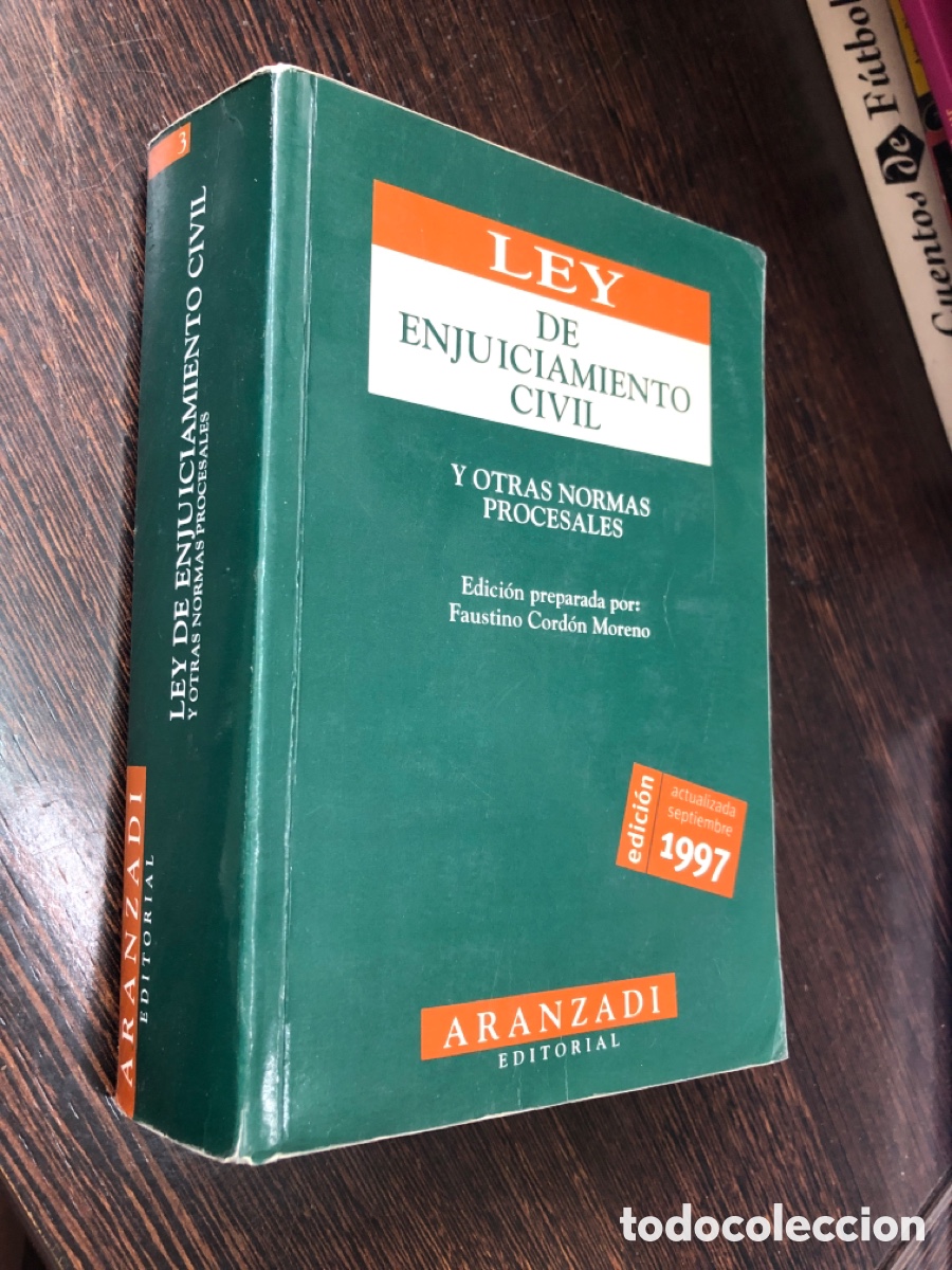 books: LEY DE ENJUICIAMIENTO CIVIL Y OTRAS NORMAS PROCESALES ARANZADI EDITORIAL EDICION 1997