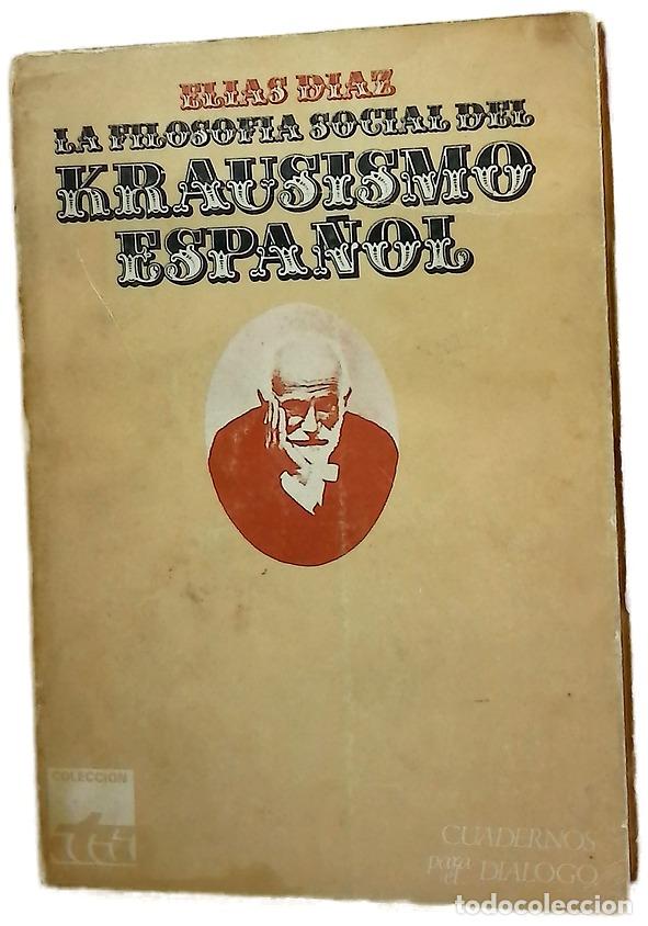 Libros: La filosof&iacute;a social del krausismo espa&ntilde;ol