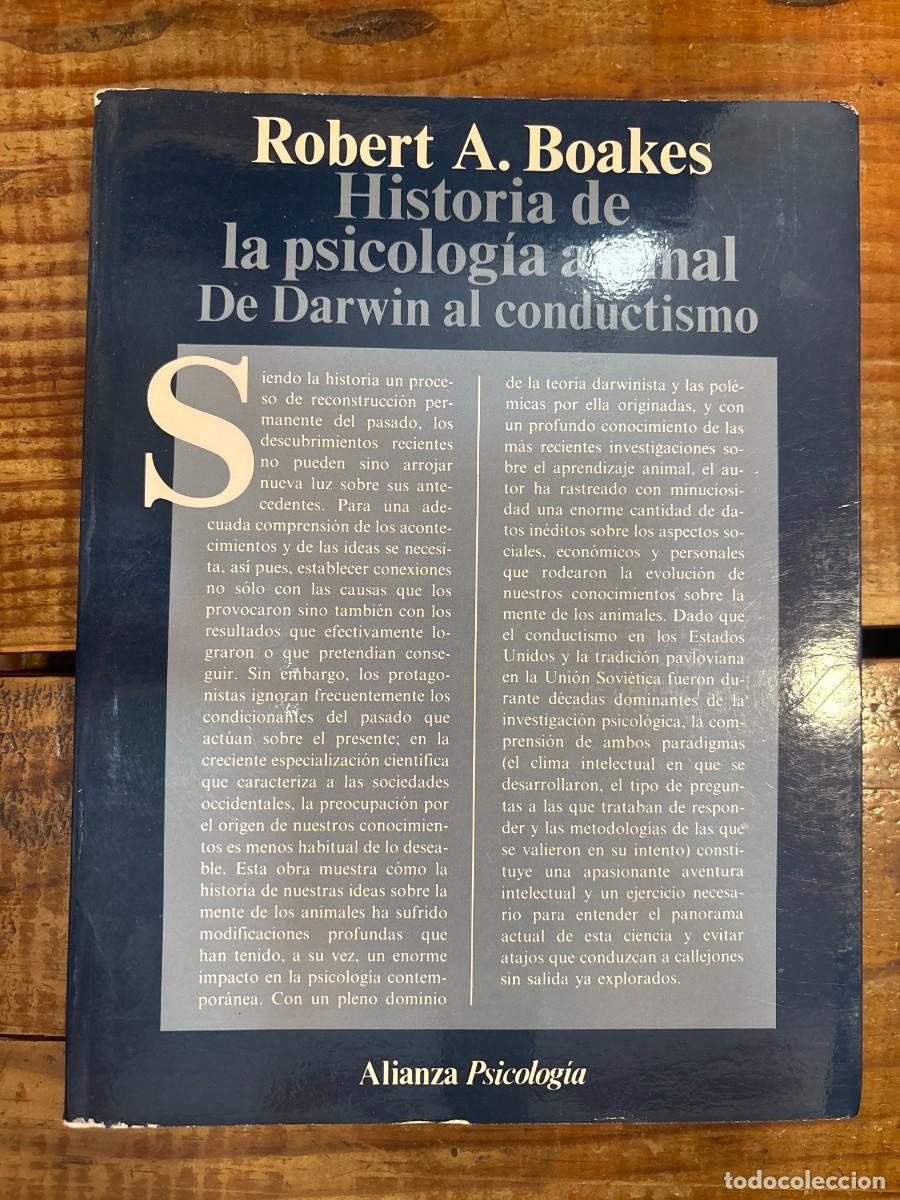 Libros: Historia de la psicolog&iacute;a animal: de Darwin al conductismoRobert Boakes Idioma: Espa&ntilde;ol