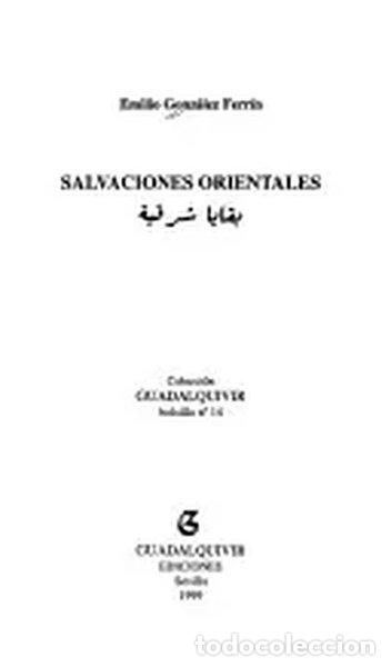 Livros em segunda m&atilde;o: Salvaciones orientales- 9788480930635